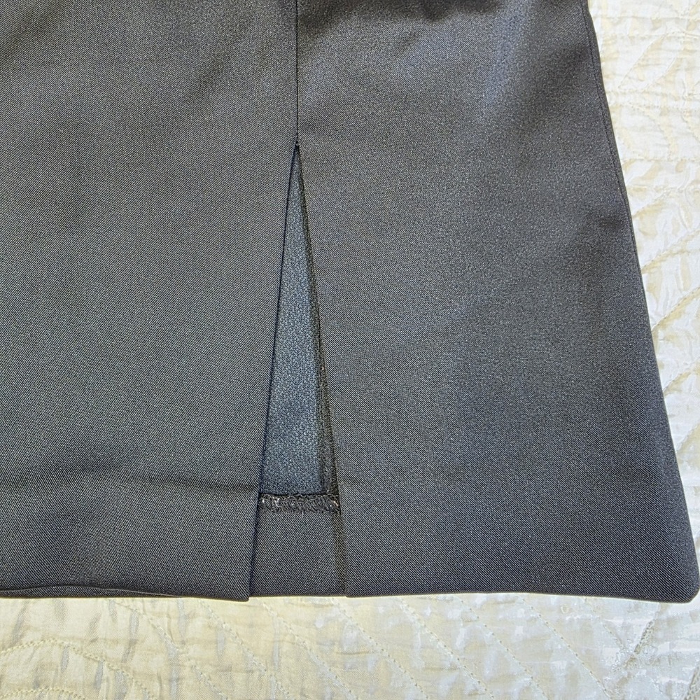 Vintage 90s Laundry Womens Black 8‎ Formal Halter Cocktail Party Dress Slit HOCO - Picture 6 of 15